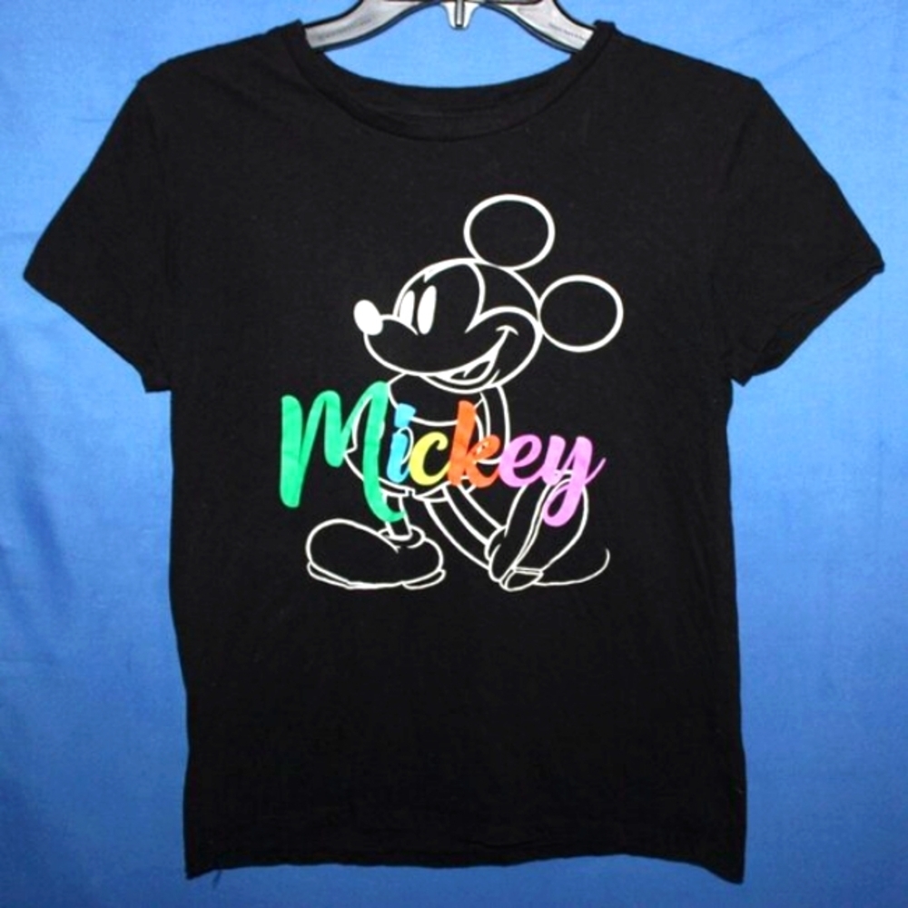 Disney Mickey Mouse Rainbow Graphic T-Shirt XS